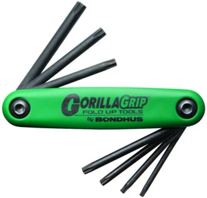 Bondus B12636 - Set 7 Tamper Resistant Tip GorillaGrip Fold-up Tools TR7-TR25 - Picture 1 of 1