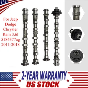 4 Pcs Engine Camshaft Fit For Jeep Dodge Chrysler Ram 3.6l 5184377ag 11-18 - Bild 1 von 22