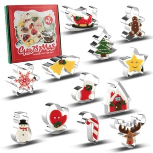 BLACK FRIDAY X-MAS Ausstechformen 12 Stk - sehr gute Qualität - Bild 1 von 15