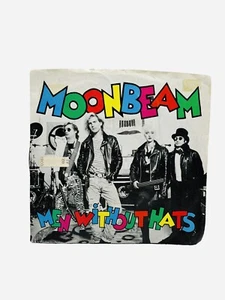 Men Without Hats Moonbeam 45 RPM Vinyl Record Single 1987 Pop Goes the World - Imagen 1 de 6
