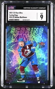 2021-22 Fleer Ultra Nathan Mackinnon #SK-22 Scoring Kings CGC 9 - Picture 1 of 2