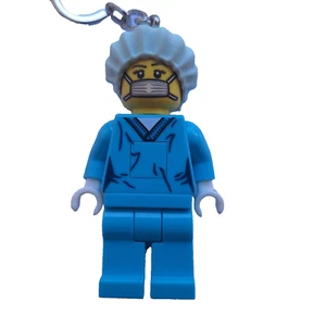 LEGO LED Keychain Light Surgeon / Nurse 3" Minifigure Collectible - Picture 1 of 6