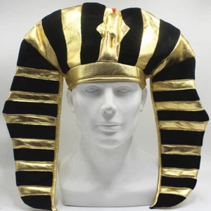 Cosplay Egyptian Pharaoh Golden Hat Halloween Easter Performance Party Snake Hat - Picture 1 of 6