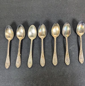 Juego De Colección 7 Cucharaditas MNC Plateado Pátina Noble Unión Soviética URSS Rusia - Imagen 1 de 7