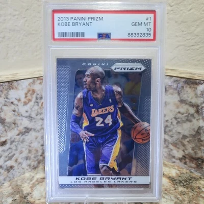 2013-14 Panini Prizm #1 Kobe Bryant PSA 10 Lakers Salón de la fama Foto 1 de 2