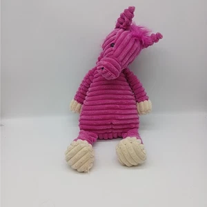 Jellycat Corduroy Stuffed Animal Cordy Roy Pansy Pony Plush Magenta Horse Pink  - Picture 1 of 9