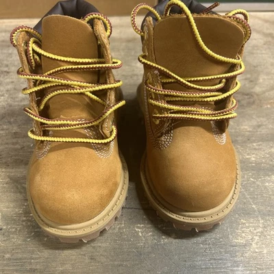Timberland Boots  Wheat Nubuck  Size 4   Toddler - Image 1 of 4
