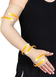 Beister Lymphedema Medical Compression Arm Sleeve with X-Large, Beige - Picture 1 of 6