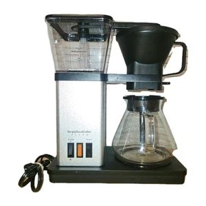 Simply Good Coffee - The Brewer 8 Cup Coffee Maker Black Silver Metal - Picture 1 of 4
