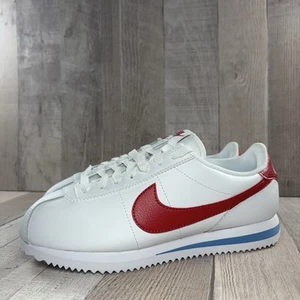 Nike Cortez Forest Gump Para mujeres 7 Informales Tenis Cuero Zapatos Rojo Blanco Azul - Imagen 1 de 11