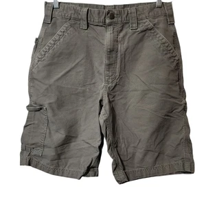 Carhartt Mens Original Fit Utility Outdoors Workwear Cargo Shorts Gray Sz 34 W - Picture 1 of 8