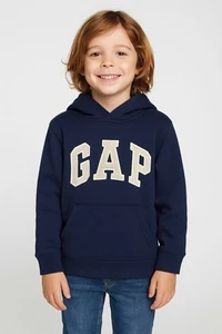 Kids Relaxed Gap Logo Zip Hoodie Tapestry Navy ) Limited Quantities ( Size Small - Picture 1 of 1