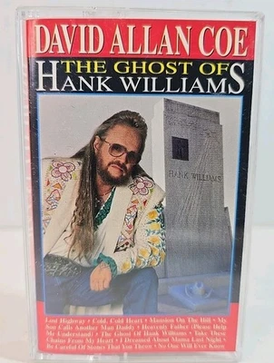 1997 David Allan Coe The Ghost Of Hank Williams Cassette Tape Outlaw Country  - Image 1 of 4