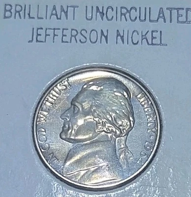 1964-P Gold Toned Brilliant Uncircula  Jefferson Nickel - Image 1 of 2