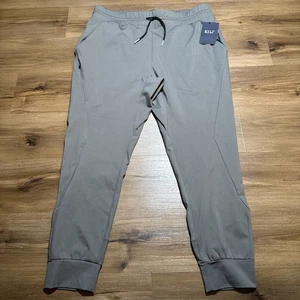 Pantaloni da jogging BYLT Active da uomo XXL grigio canna di fucile Premium Basics Performance nuovi con etichette - Foto 1 di 15