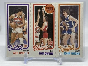 Wes Unseld/Tom Owens/John Roche 1980-81 Topps #251/195/78 - Bild 1 von 2
