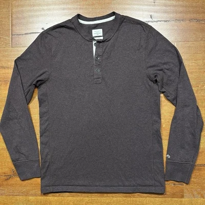 Rag & Bone Henley T Shirt Men M Burgundy Long Sleeve Cotton Retro Nature Outdoor - Image 1 of 4