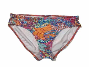 New Lauren Ralph Lauren Women's Printed Hipster Bikini Bottoms Size US 14 NWT - Picture 1 of 11