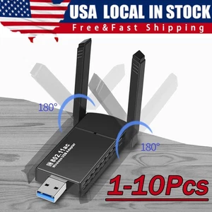 USB 3.0 WLAN WIFI Adapter 1300Mbps Long Range Dongle Dual Band Netzwerk Posten - Bild 1 von 21
