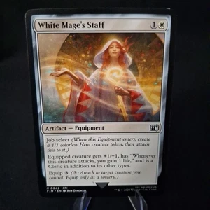 0042 White Mage's Staff FFI FIN Final Fantasy MTG Card SHIPS NOW - Picture 1 of 2