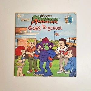 Vintage 1986 My Pet Monster Goes To School A Golden Look-Look Book Dennis Fertig - Picture 1 of 14