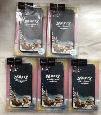 Capas Hoco para iPhone XS Max Merry Christmas - 5 peças - Imagem 1 de 4