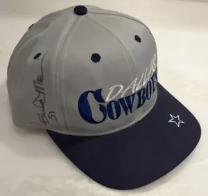 Autographed #31 Dallas Cowboys Brock Marion 1996-1997 Hat Cap Bowl Dolphin Lions - Picture 1 of 9