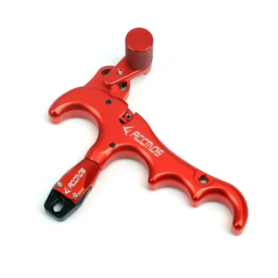 Compound Bow Archery Release Aid 4 Finger Grip Trigger 360° Rotation Adjustable - Image 1 of 4