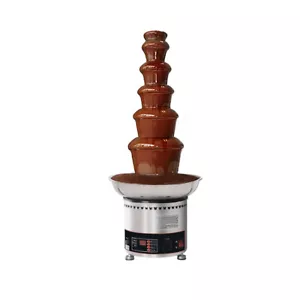 6 Tiers Chocolate Fountain Machine Commercial Stainless Steel Capacity 4kgs CE - Picture 1 of 8