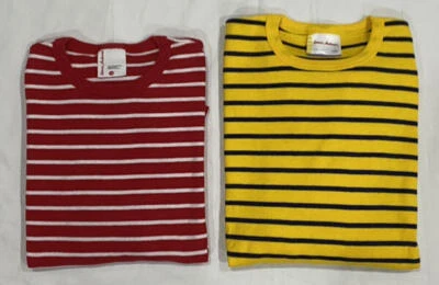 Hanna Andersson Girls Long & Short Sleeve Striped Shirts Size 140 US 10 NWOT - Image 1 of 4