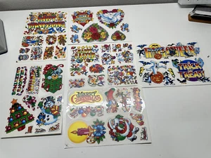 VTG Super Signs Christmas, Halloween, Easter, Thanksgiving Holiday Window Cling - Picture 1 of 6