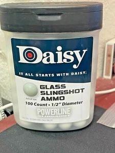 Daisy, Glass SLING SHOT AMMO, Glass Slingshot Ammo, 100 Count, 1/2" Diameter - Picture 1 of 2