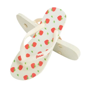 Aerusi Kids Boys Girls Strawberry Thong Flip Flops Summer Beach Non-Slip Sandals - Picture 1 of 5