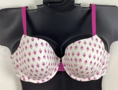 Sujetador Camiseta Algodón Vintage Ligeramente Forrado ROSA Cacique Lane Bryant Nuevo Sin Etiquetas Foto 1 de 4