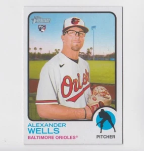 (10) Alexander Wells 2022 TOPPS HERITAGE HOHE NUMMER ROOKIE SET #662 ORIOLES - Bild 1 von 1