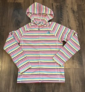 GUC The North Face Girl's Hood Full Zip Thin Fleece Rainbow Stripe, Size: XL 18 - Picture 1 of 6