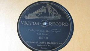 CAL STEWART VICTOR 78 RPM RECORD 5248 UNCLE JOSH JOINS THE GRANGERS - Picture 1 of 1
