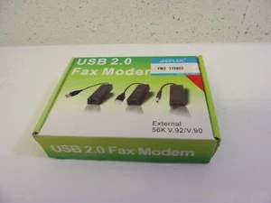 USB 2.0 Fax Modem External 56K V92/V.90 - Picture 1 of 7