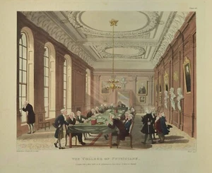THE COLLEGE OF PHYSICIANS, "MICROCOSM OF LONDON", ACKERMANN 1808-10. - Picture 1 of 1