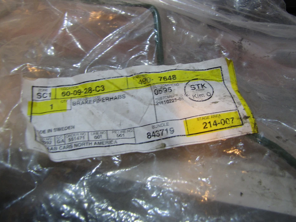 Nueva línea de freno hidráulico OE Saab 9-5 4907648 compatible con 1999  Foto 1 de 1