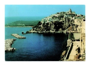 GARGANO VIESTE PROMONTORIO CARTOLINA VINTAGE VIAGGIATA FG - Imagen 1 de 2