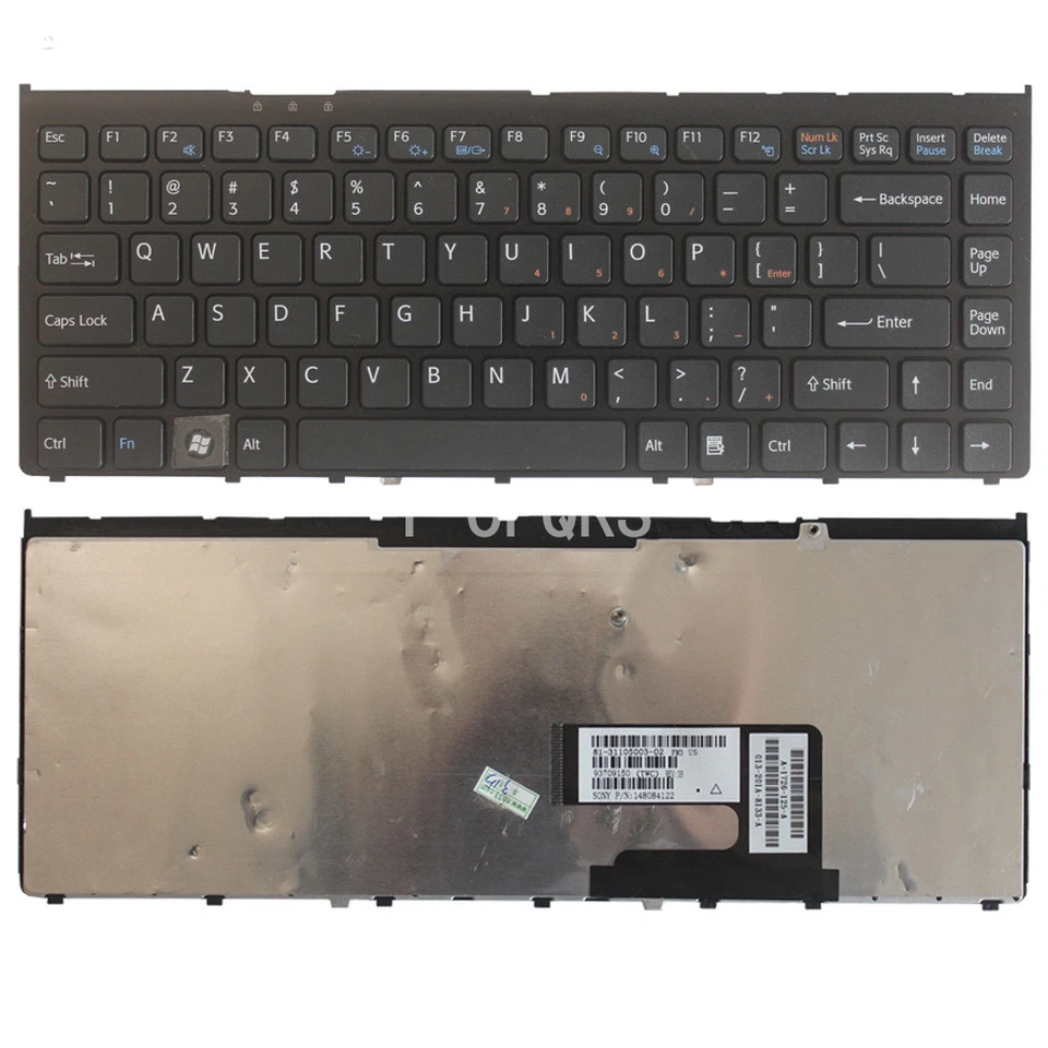 US Keyboard for SONY PCG-3B2L PCG-3B3L PCG-3B4L PCG-3D3L PCG-3D4L PCG-3F1L - Image 1 of 4