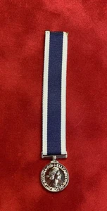 ROYAL NAVY LONG SERVICE & GOOD CONDUCT MINI MEDAL RN LS&GC MINIATURE - Picture 1 of 2