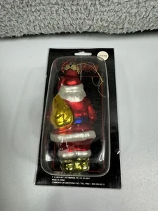 Weihnachtsschatz mundgeblasen Glas Santa Weihnachtsschmuck Vintage J C Penney - Bild 1 von 6