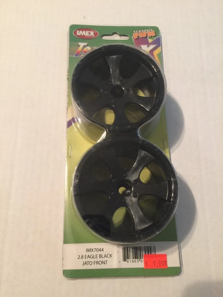 RUEDAS IMEX TRAXXAS JATO DELANTERAS PLATEADAS 2.8 EAGLE NEGRAS / # IMX7044 Foto 1 de 1
