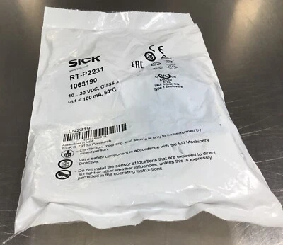 SICK  RT-P2231  -  1063190  Photoelectric Zone Sensor  “Sealed Bag”     5E-31 - Image 1 of 4