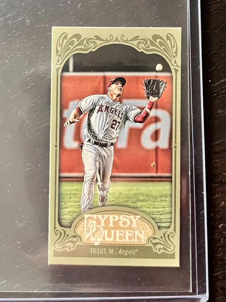 Mike Trout 2012 Topps Gypsy Queen Mini #336 Variation Green - Image 1 of 2