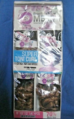 Brazilian Ombre Enchantress Human Hair Stylemix Conjunto de 4 Tamanhos - Imagem 1 de 4