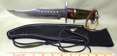 Cuchillo lateral Crocodile Bowie II con funda, C. 2000 Foto 1 de 4