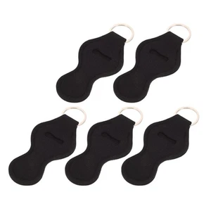 5 Pcs Lipstick Keychain Miss Neoprene Holder Portable Protective Case - Imagen 1 de 12